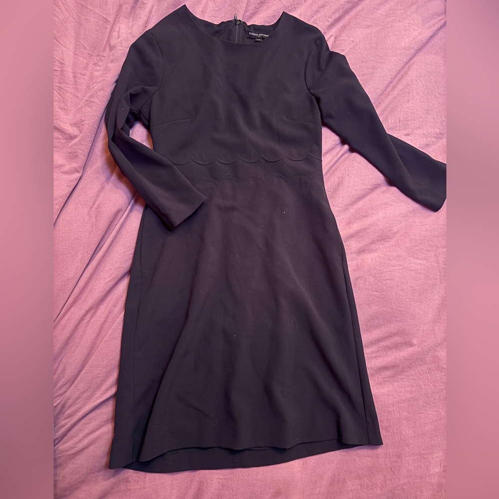 Banana Republic Classic Black Long Sleeve Dress